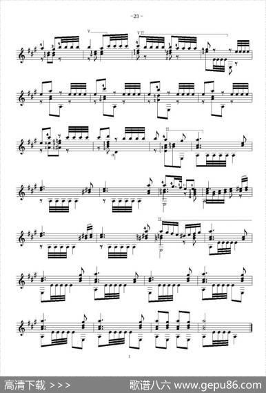 索尔·克斯特26首练习曲之11——15