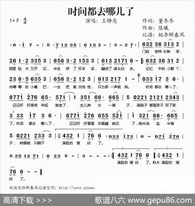 时间都去哪儿了（董冬冬词陈曦曲） - 董冬冬|陈曦