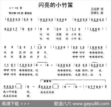 闪亮的小竹笛 - 王成荣|张瑞孔