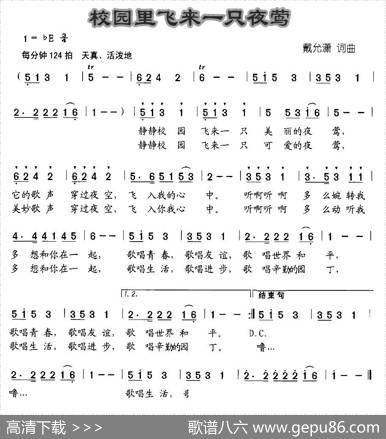 校园飞来一只夜莺 - 戴允潇|戴允潇