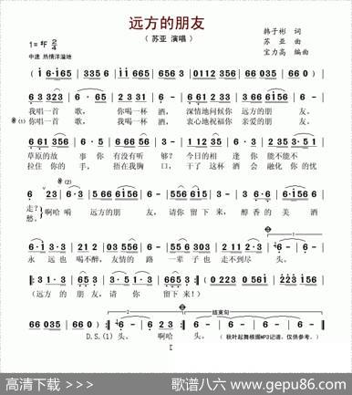 远方的朋友 - 韩子彬|苏亚