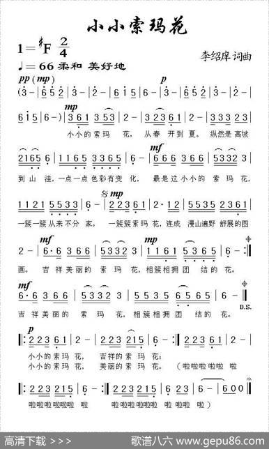 小小索玛花 - 李绍庠|李绍庠