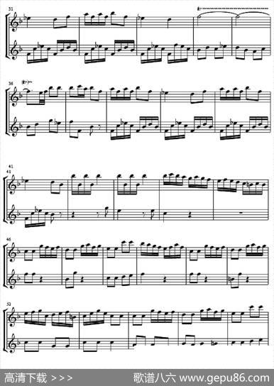 AllegroforMusicalClock（二重奏）|贝多芬