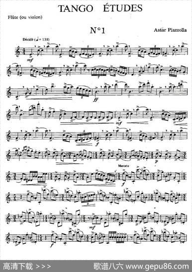 TangoEtudes之一|Piazzolla、（皮亚佐拉）