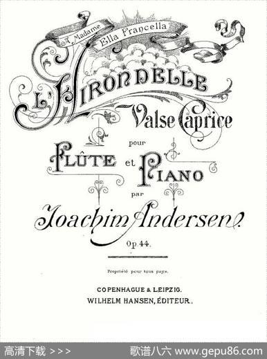 L'Hirondelle.Op.44