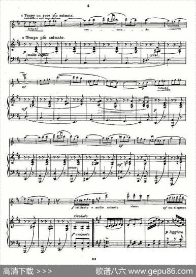 L'Hirondelle.Op.44（长笛+钢琴伴奏）