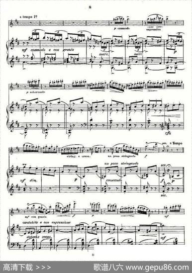L'Hirondelle.Op.44（长笛+钢琴伴奏）
