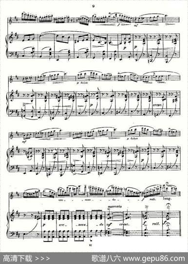 L'Hirondelle.Op.44（长笛+钢琴伴奏）