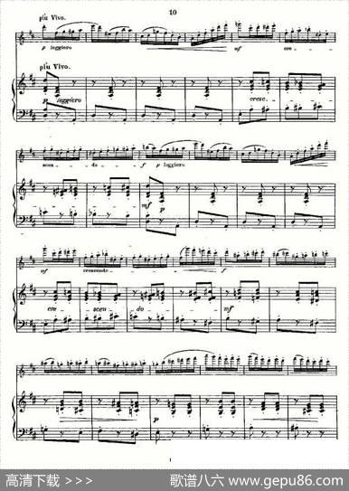 L'Hirondelle.Op.44（长笛+钢琴伴奏）