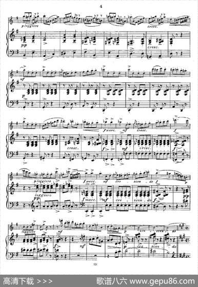 Opern-Transcriptionen.Op.45-4（长笛+钢琴伴奏）