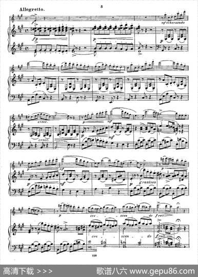 Opern-Transcriptionen.Op.45-4（长笛+钢琴伴奏）