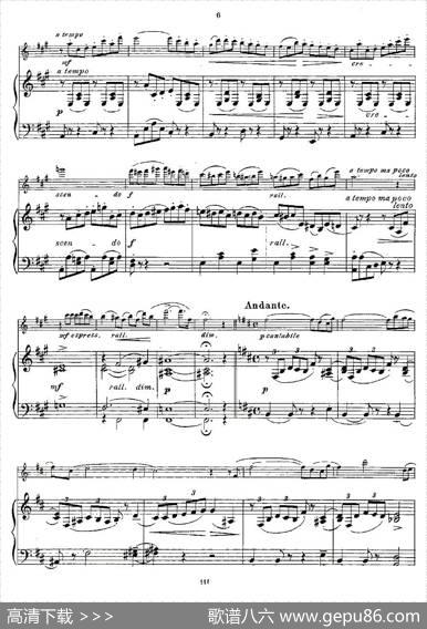 Opern-Transcriptionen.Op.45-4（长笛+钢琴伴奏）