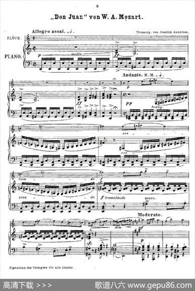 Opern-Transcriptionen.Op.45-5（长笛+钢琴伴奏）
