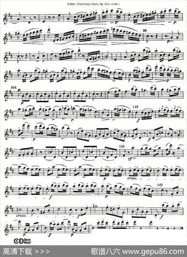 ThreeEasyDuets,Op.102之第一长笛（三首简易重奏曲作品102号）|Tulou（图露）