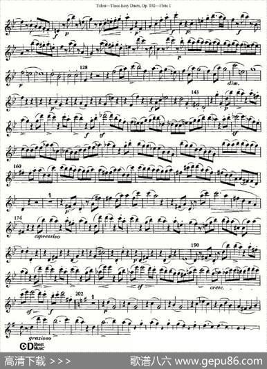ThreeEasyDuets,Op.102之第一长笛（三首简易重奏曲作品102号）|Tulou（图露）