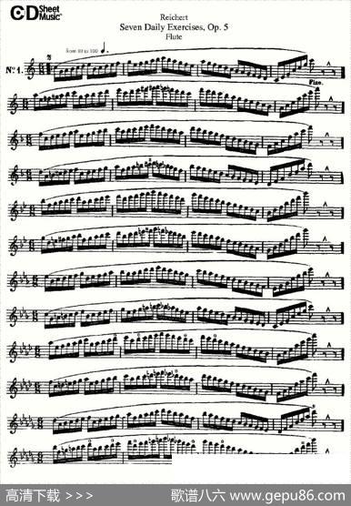 SevenDailyExercises,Op.5（每日练习七首，作品5号）|Reichert、（瑞澈特）