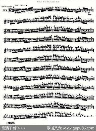 SevenDailyExercises,Op.5（每日练习七首，作品5号）|Reichert、（瑞澈特）