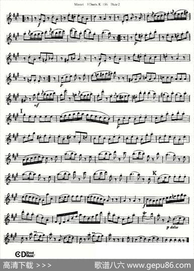 3DuetsK.156之第二长笛（二重奏三首K156号）|Mozart、（莫扎特）