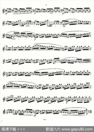 24首长笛练习曲Op.15之1—5|Andersen、（安德森）