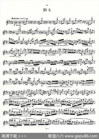 24首长笛练习曲Op.15之6—10|Andersen、（安德森）