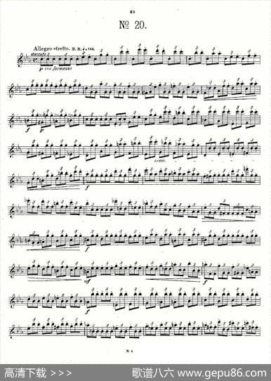 24首长笛练习曲Op.15之16—20|Andersen、（安德森）