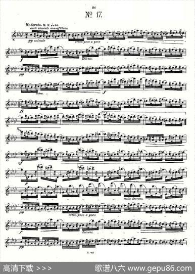 24首长笛练习曲Op.15之16—20|Andersen、（安德森）