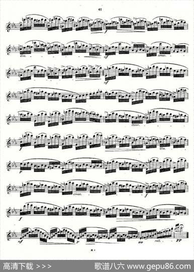 24首长笛练习曲Op.15之16—20|Andersen、（安德森）