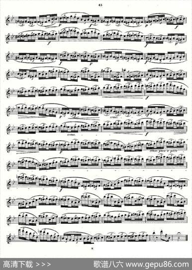 24首长笛练习曲Op.15之21—24|Andersen、（安德森）