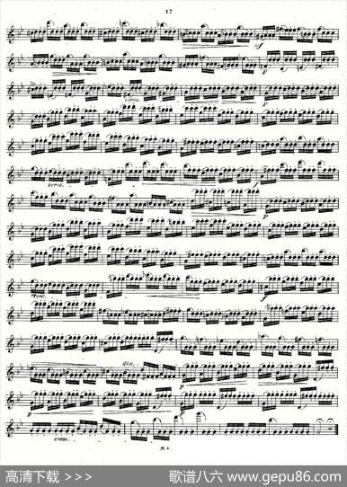 24首长笛练习曲Op.15之21—24|Andersen、（安德森）