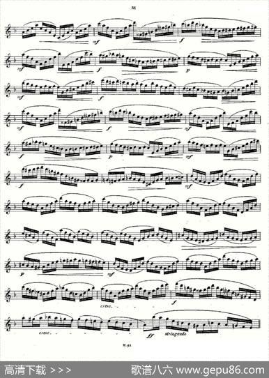 24首长笛练习曲Op.15之21—24|Andersen、（安德森）