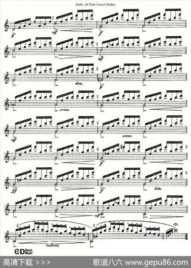 Bach-24FlutcConcertStudies之6—10（巴赫—24首长笛音乐会练习曲）|Bach（巴赫）