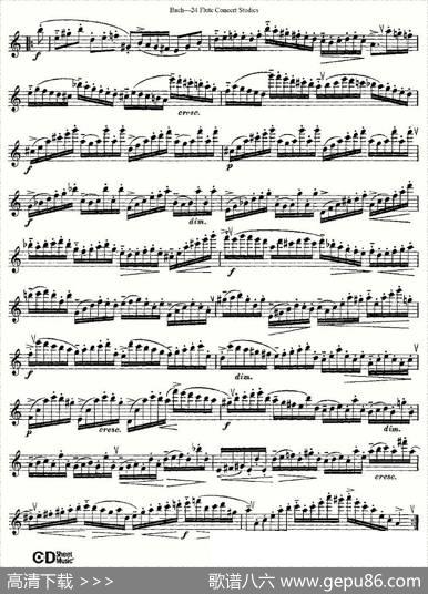 Bach-24FlutcConcertStudies之6—10（巴赫—24首长笛音乐会练习曲）|Bach（巴赫）