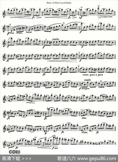 Bach-24FlutcConcertStudies之6—10（巴赫—24首长笛音乐会练习曲）|Bach（巴赫）