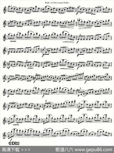 Bach-24FlutcConcertStudies之6—10（巴赫—24首长笛音乐会练习曲）|Bach（巴赫）