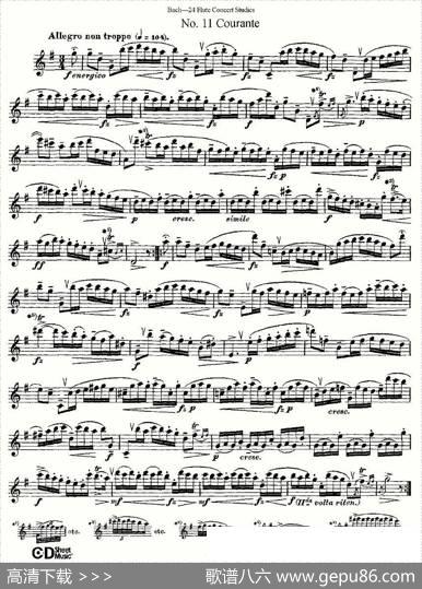 Bach-24FlutcConcertStudies之11—15（巴赫—24首长笛音乐会练习曲）|Bach（巴赫）
