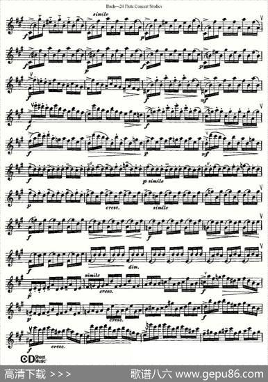 Bach-24FlutcConcertStudies之11—15（巴赫—24首长笛音乐会练习曲）|Bach（巴赫）