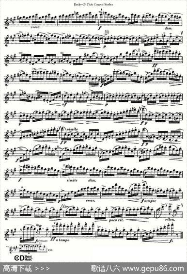 Bach-24FlutcConcertStudies之11—15（巴赫—24首长笛音乐会练习曲）|Bach（巴赫）