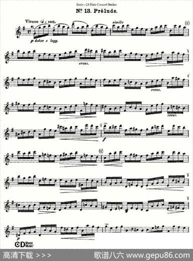 Bach-24FlutcConcertStudies之11—15（巴赫—24首长笛音乐会练习曲）|Bach（巴赫）