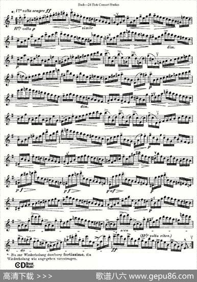 Bach-24FlutcConcertStudies之11—15（巴赫—24首长笛音乐会练习曲）|Bach（巴赫）