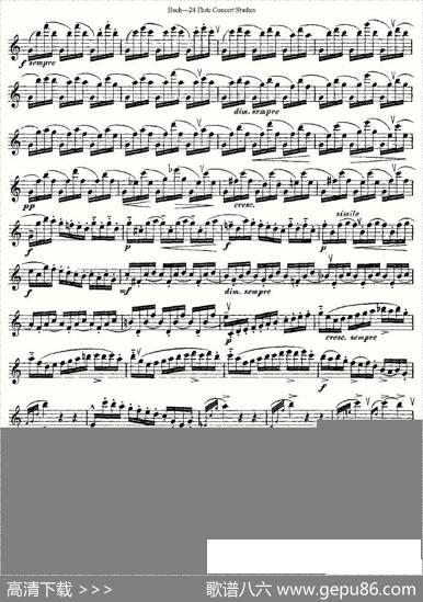 Bach-24FlutcConcertStudies之16—19（巴赫—24首长笛音乐会练习曲）|Bach（巴赫）