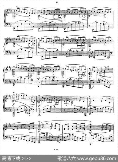 10首《前奏曲》之四（Rachmaninoff10Preludes,Op.23）|拉赫玛尼诺夫