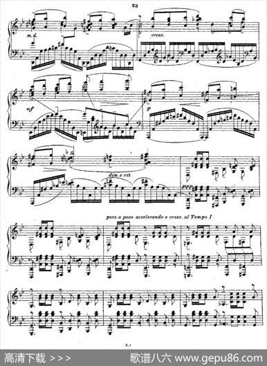10首《前奏曲》之五（Rachmaninoff10Preludes,Op.23）|拉赫玛尼诺夫
