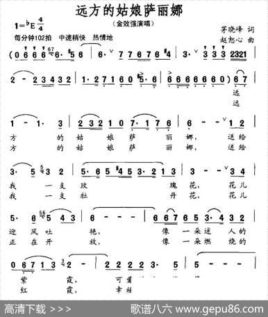 远方的姑娘萨丽娜 - 茅晓峰|赵恕心
