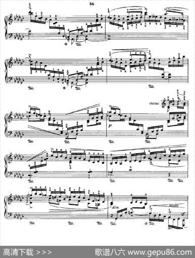 肖邦《练习曲》Fr.ChopinOp.10No8-2|Godowsky改编