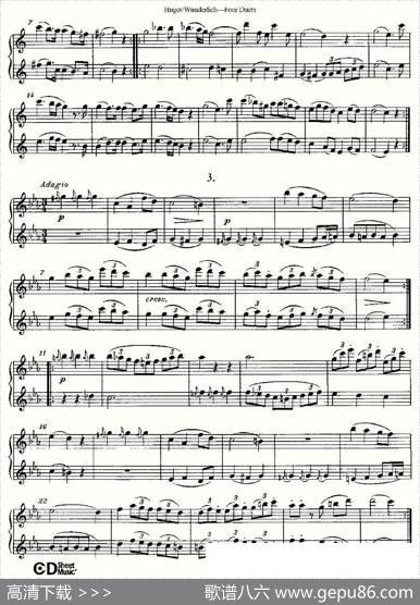 HugotWunderlichFourDuets（四首二重奏）|Hugot、Wunderlich