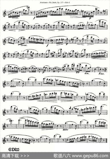 SixDuets,Op.137之一（二重奏六首作品137号）|Furstenau、福斯特劳