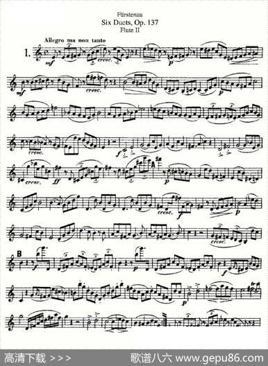 SixDuets,Op.137之一（二重奏六首作品137号）|Furstenau、福斯特劳