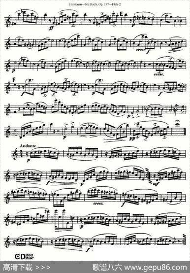 SixDuets,Op.137之一（二重奏六首作品137号）|Furstenau、福斯特劳
