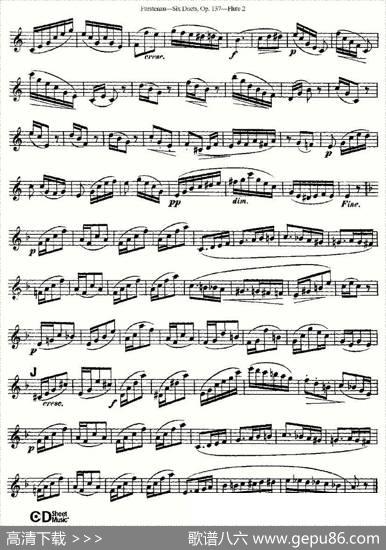 SixDuets,Op.137之一（二重奏六首作品137号）|Furstenau、福斯特劳