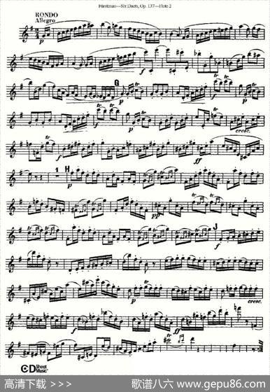 SixDuets,Op.137之二（二重奏六首作品137号）|Furstenau、福斯特劳